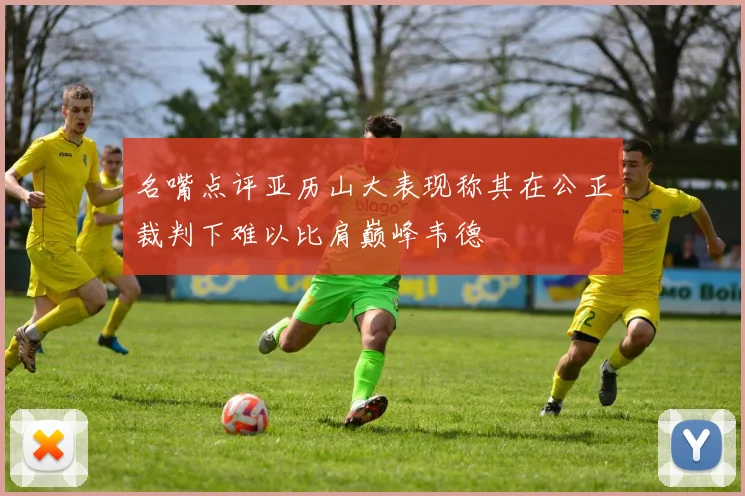 名嘴点评亚历山大表现称其在公正裁判下难以比肩巅峰韦德